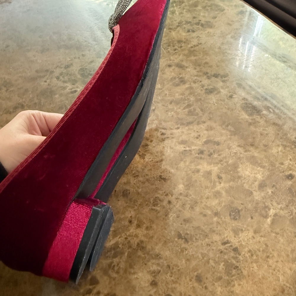 Chic Velvet Red Women's Heels